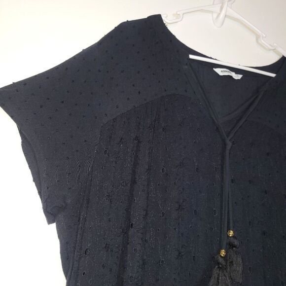 Sonoma Black Tiered Boho Maxi Dress 2X - Picture 6 of 15